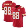 Punc KC.Chiefs #88 Tony Gonzalez Player Red Limited Vapor Untouchable Home Game Stitched Jerseys