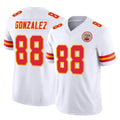 Punc KC.Chiefs #88 Tony Gonzalez Player White Limited Vapor F.U.S.E. Home Game Stitched Jerseys