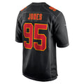 Punc KC.Chiefs #95 Chris Jones Player Black Fashion Game Stitched Jerseys