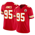 Punc KC.Chiefs #95 Chris Jones Player Red Limited Vapor F.U.S.E. Home Game Stitched Jerseys