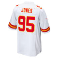 Punc KC.Chiefs #95 Chris Jones Player White Home Game Stitched Jerseys