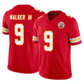 Punc KC.Chiefs #9 Kenneth Walker III Player Red Limited Vapor F.U.S.E. Home Game Stitched Jerseys