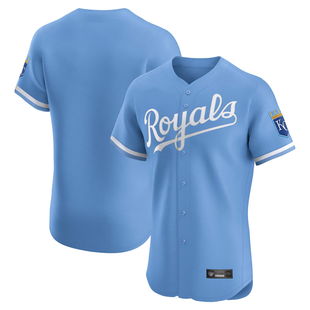 Punc KC.Royals Light Blue Alt Limited Elite Blank Player Stitched Jerseys