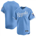 Punc KC.Royals Light Blue Alt Limited Home Blank Player Stitched Jerseys