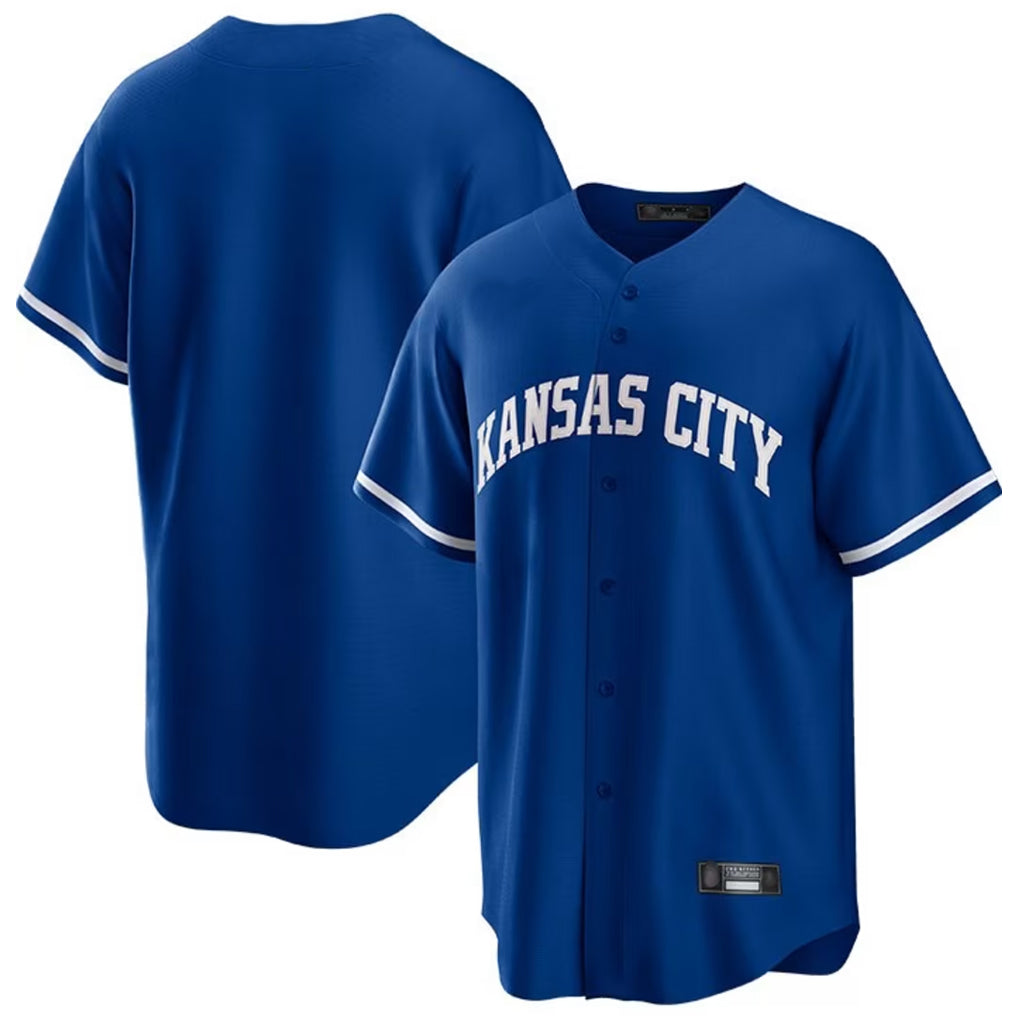 Punc KC.Royals Royal Game Home Blank Player Stitched Jerseys