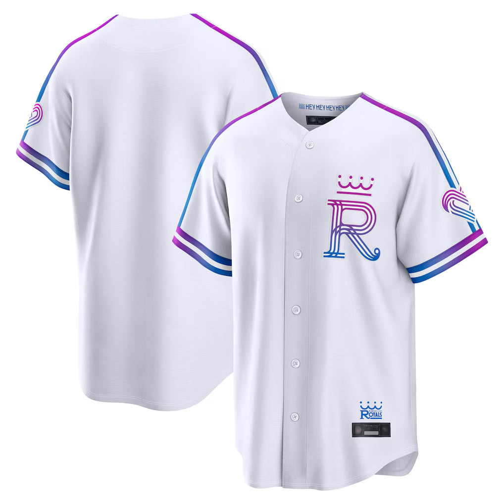 Punc KC.Royals White 2026 City Connect Limited Home Blank Player Stitched Jerseys