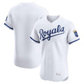 Punc KC.Royals White Alt Limited Elite Home Blank Player Stitched Jerseys