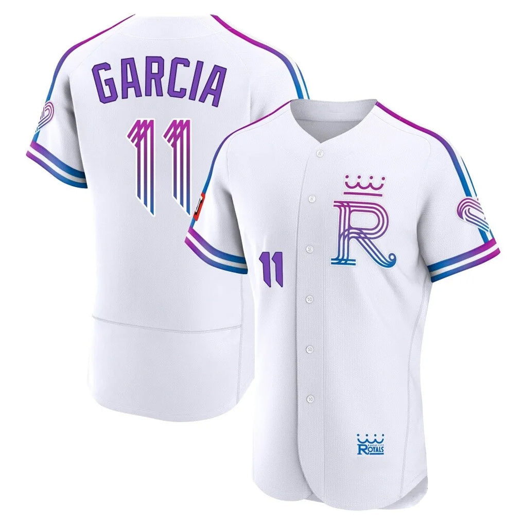 Punc KC.Royals #11 Maikel Garcia Player White 2026 City Connect Limited Elite Home Stitched Jerseys