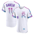 Punc KC.Royals #11 Maikel Garcia Player White 2026 City Connect Limited Elite Home Stitched Jerseys