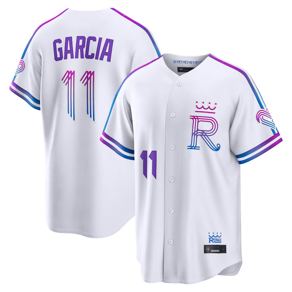 Punc KC.Royals #11 Maikel Garcia Player White 2026 City Connect Limited Home Stitched Jerseys