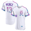Punc KC.Royals #13 Salvador Perez Player White 2026 City Connect Limited Elite Home Stitched Jerseys