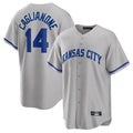 Punc KC.Royals #14 Jac Caglianone Player Gray Game Home Stitched Jerseys