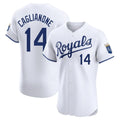 Punc KC.Royals #14 Jac Caglianone Player White Alt Limited Elite Home Stitched Jerseys