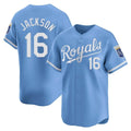 Punc KC.Royals #16 Bo Jackson Player Light Blue Alt Limited Home Stitched Jerseys