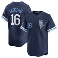 Punc KC.Royals #16 Bo Jackson Player Navy City Connect Limited Home Stitched Jerseys