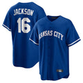 Punc KC.Royals #16 Bo Jackson Player Royal Game Home Stitched Jerseys