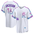 Punc KC.Royals #16 Bo Jackson Player White 2026 City Connect Limited Home Stitched Jerseys