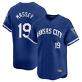 Punc KC.Royals #19 Michael Massey Player Royal Limited Home Stitched Jerseys