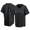 Punc KC.Royals #28 Kyle Isbel Player Black Fashion Game Stitched Jerseys