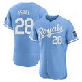 Punc KC.Royals #28 Kyle Isbel Player Light Blue Alt Limited Elite Home Stitched Jerseys