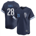 Punc KC.Royals #28 Kyle Isbel Player Navy City Connect Limited Home Stitched Jerseys