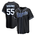 Punc KC.Royals #55 Cole Ragans Player Black Carbon Fashion Home Game Stitched Jerseys