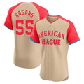 Punc KC.Royals #55 Cole Ragans Player Cream American League All-Star Limited Elite Home Stitched Jerseys
