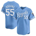 Punc KC.Royals #55 Cole Ragans Player Light Blue Alt Limited Home Stitched Jerseys