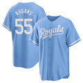 Punc KC.Royals #55 Cole Ragans Player Light Blue Home Game Stitched Jerseys