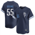 Punc KC.Royals #55 Cole Ragans Player Navy City Connect Limited Home Stitched Jerseys