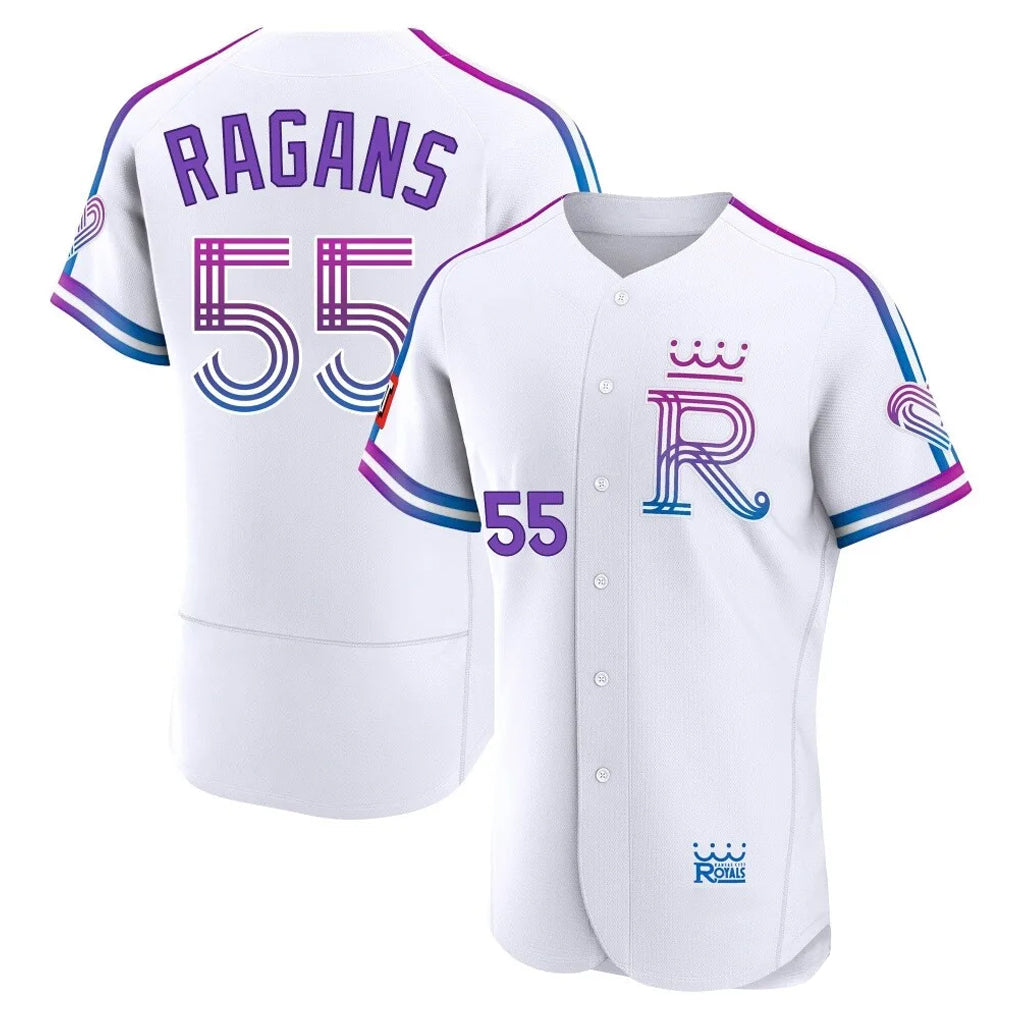 Punc KC.Royals #55 Cole Ragans Player White 2026 City Connect Limited Elite Home Stitched Jerseys