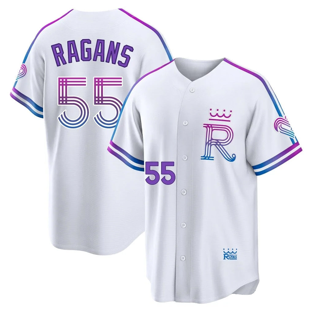 Punc KC.Royals #55 Cole Ragans Player White 2026 City Connect Limited Home Stitched Jerseys
