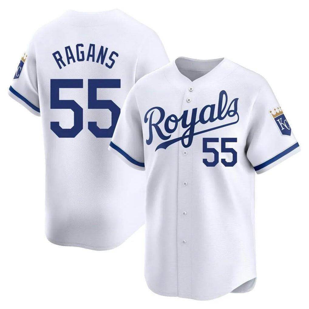 Punc KC.Royals #55 Cole Ragans Player White Alt Limited Home Stitched Jerseys