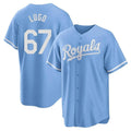 Punc KC.Royals #67 Seth Lugo Player Light Blue Home Game Stitched Jerseys