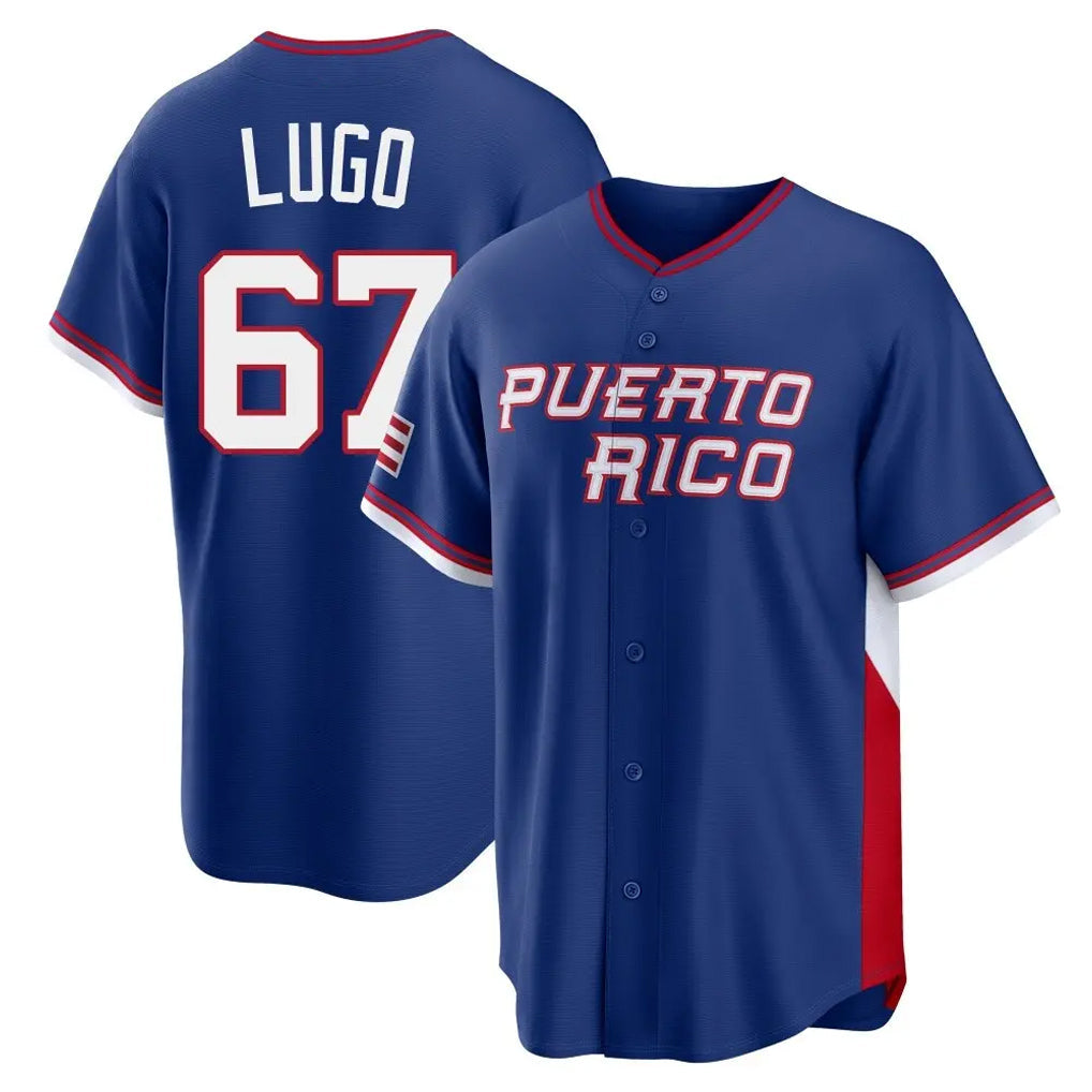 Punc KC.Royals #67 Seth Lugo Player Navy 2026 World Classic Home Stitched Jerseys