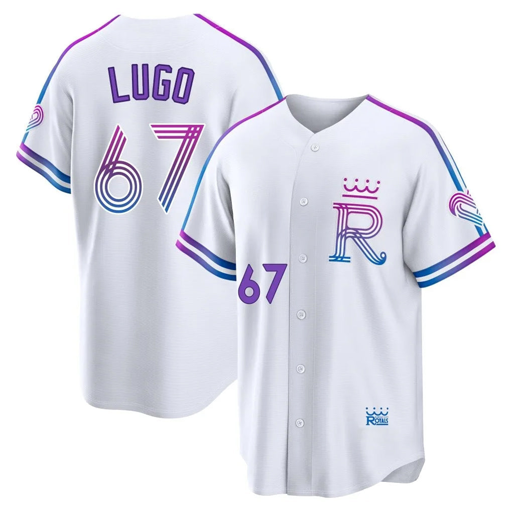 Punc KC.Royals #67 Seth Lugo Player White 2026 City Connect Limited Home Stitched Jerseys