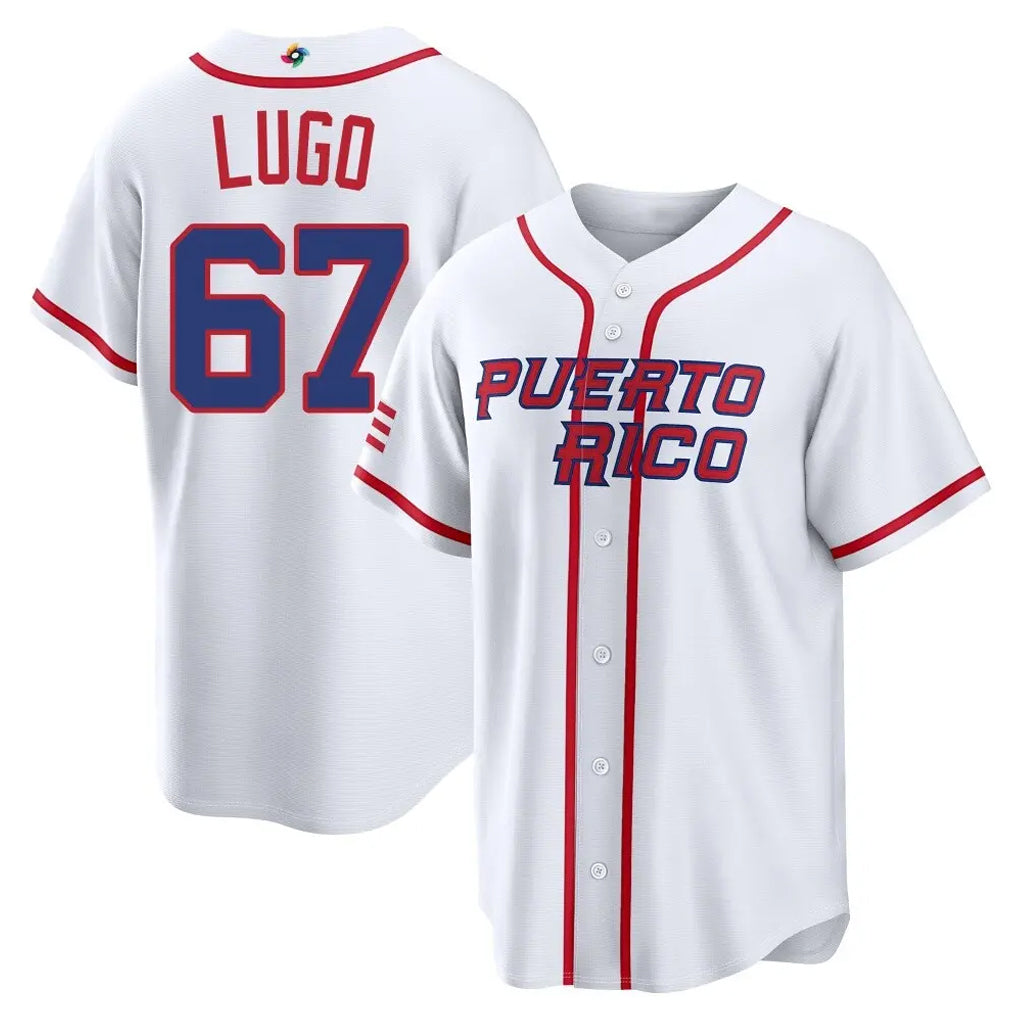 Punc KC.Royals #67 Seth Lugo Player White 2026 World Classic Home Stitched Jerseys