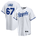 Punc KC.Royals #67 Seth Lugo Player White Home Game Stitched Jerseys
