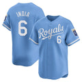 Punc KC.Royals #6 Jonathan India Player Light Blue Alt Limited Home Stitched Jerseys