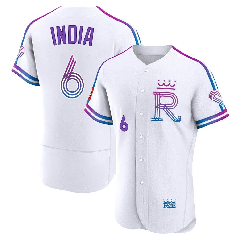 Punc KC.Royals #6 Jonathan India Player White 2026 City Connect Limited Elite Home Stitched Jerseys