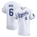 Punc KC.Royals #6 Jonathan India Player White Alt Limited Elite Home Stitched Jerseys