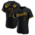 Punc KC.Royals #7 Bobby Witt Jr. Player Black Snake Skin City Limited Elite Stitched Jerseys