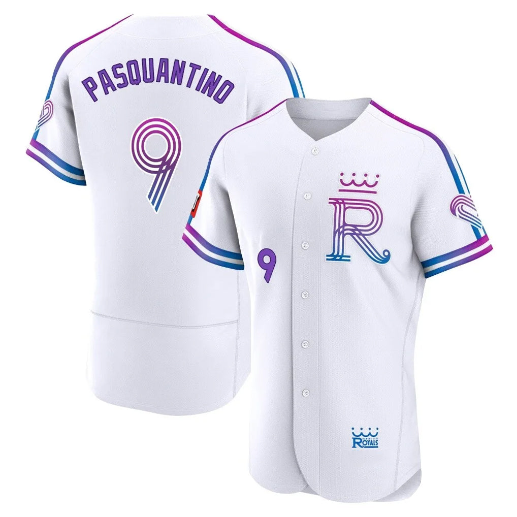 Punc KC.Royals #9 Vinnie Pasquantino Player White 2026 City Connect Limited Elite Home Stitched Jerseys