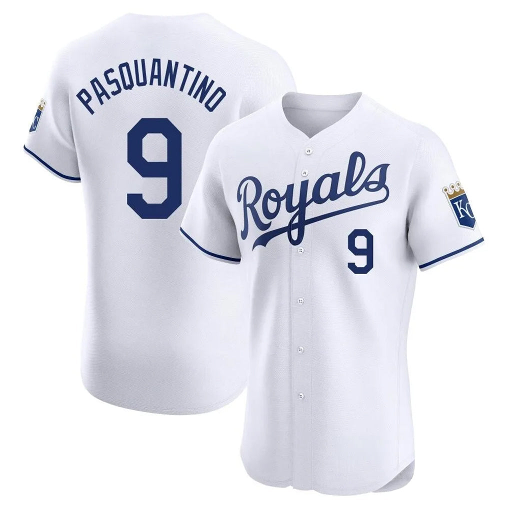 Punc KC.Royals #9 Vinnie Pasquantino Player White Alt Limited Elite Home Stitched Jerseys