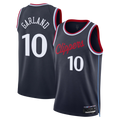 Punc LA.Clippers #10 Darius Garland Navy Swingman Stitched Jerseys- Icon Edition