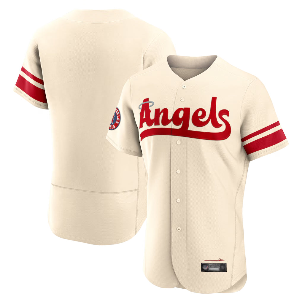 Punc LA.Angels Cream City Connect Limited ELite Home Blank Player Stitched Jerseys