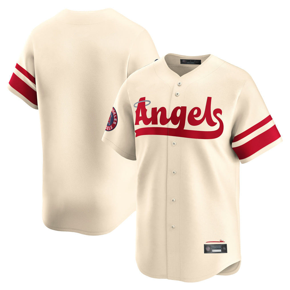 Punc LA.Angels Cream City Connect Limited Home Blank Player Stitched Jerseys