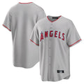 Punc LA.Angels Gray Home Game Blank Player Stitched Jerseys