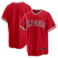 Punc LA.Angels Red Home Game Blank Player Stitched Jerseys