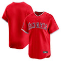 Punc LA.Angels Red Home Limited Blank Player Stitched Jerseys